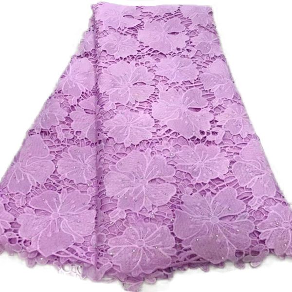 

ribbon purple african lace french guipure cord fabrics for wedding dress 2021 latest nigerian cotton tulle women high end, Pink;blue