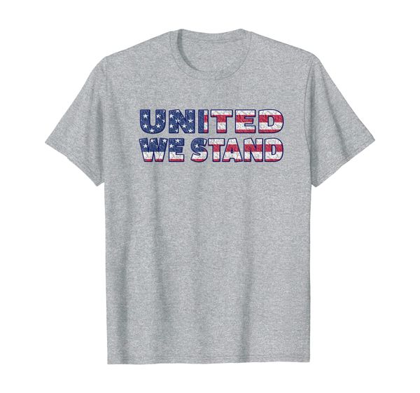 

united we stand - t-shirt, White;black