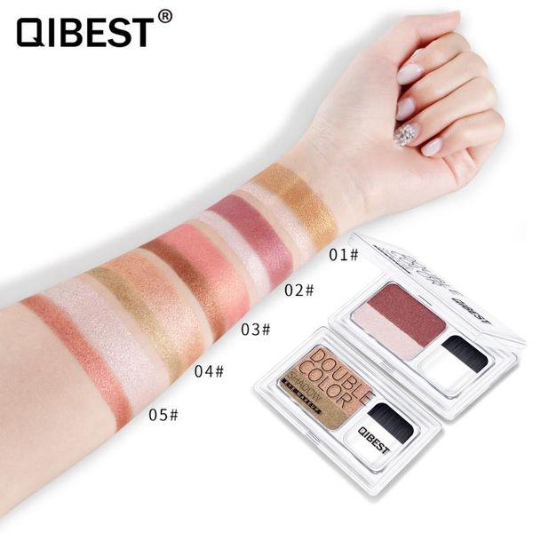 

eye shadow double color gradient lazy makeup palette glitter eyeshadow pallete waterproof shimmer cosmetics
