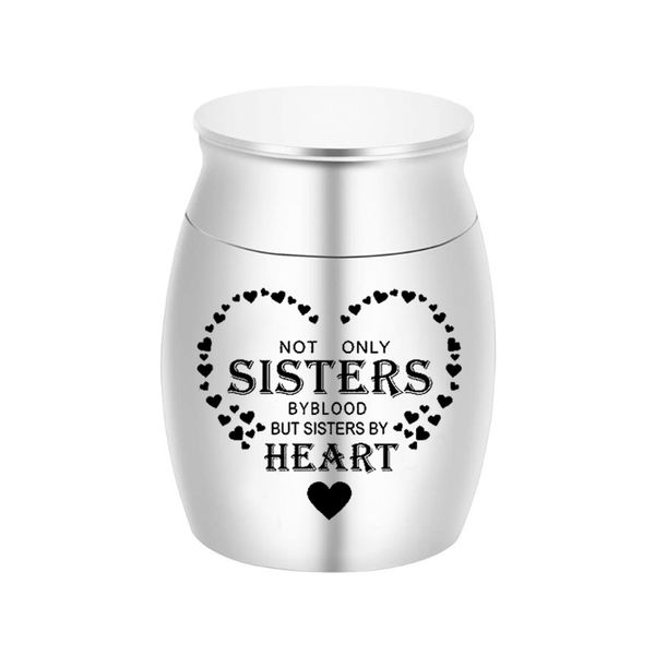 

beautiful heart keepsake urn for ashes pendant small memorial cremation jar - handcrafted silver decorative urns for funeral