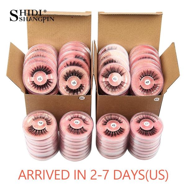 

false eyelashes mink wholesale 4/20/30/40/100 pairs fluffy faux 3d lashes makeup dramatic in bulk natural