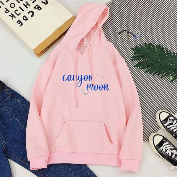 

women's hoodies & sweatshirts harry styles canyon moon sweatshirt print plus size letter winter women hoodie fall 2021 korean, Black