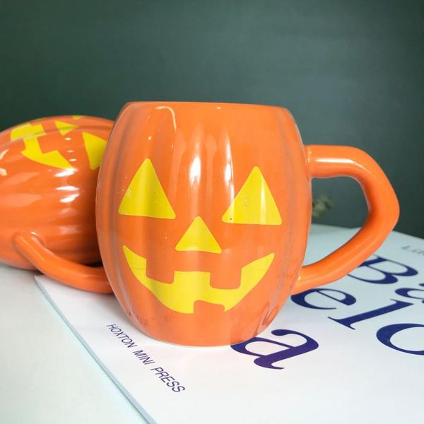 

mugs halloween funny water cup creative pumpkin mug gift