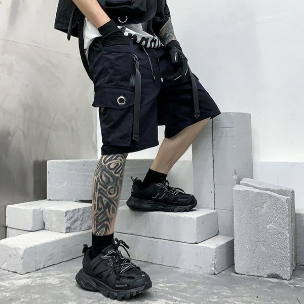 Мужские брюки летняя рабочая одежда шорты прилив бренд уличные баскетбольные носки дизайн свободно японский пятисточная тенденция прямой