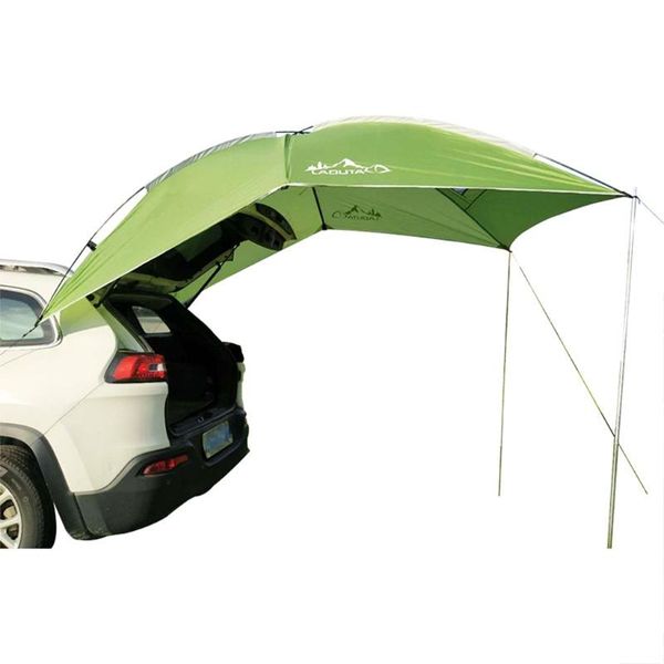 

outdoor pads y1uc car tent sunshade with support bracket rainproof tailgate shade awning for self-driving tour barbecue