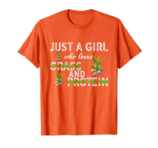 

just a girl who loves grass and protein tshirt vegan funny t-shirt, White;black