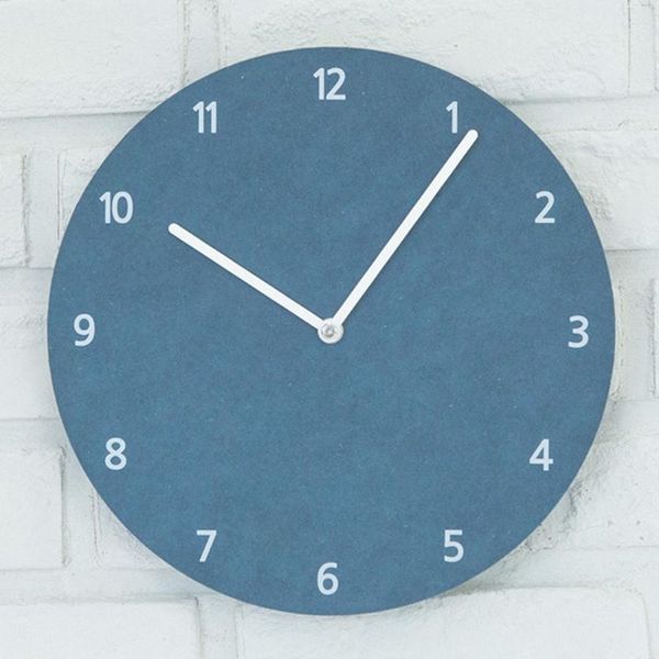 

wall clocks mandelda modern simple creative wooden for bedrooms retro rustic decorative home mirror clock on