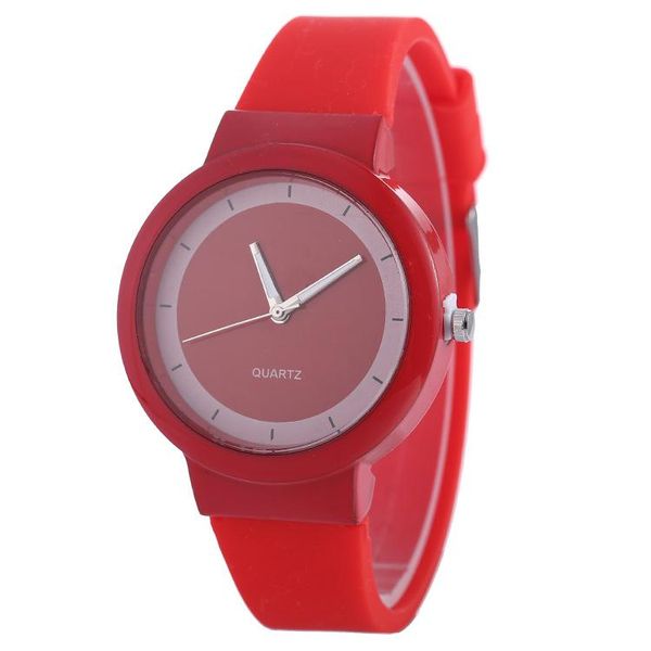 

wristwatches fashion sports women quartz red silicone waterproof watches clock for lover men's relogio feminino gifts, Slivery;brown