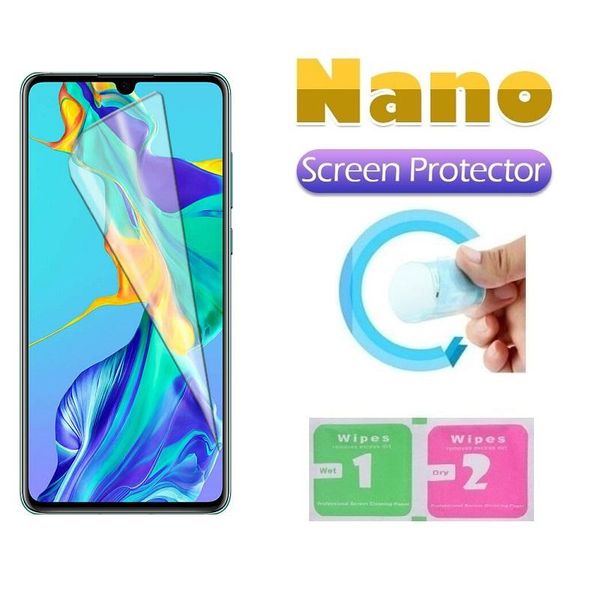 

explosion-proof nano protective film for huawei p20 pro p30 p40 lite honor 20 10 pro mate 20 lite screen protector foil film