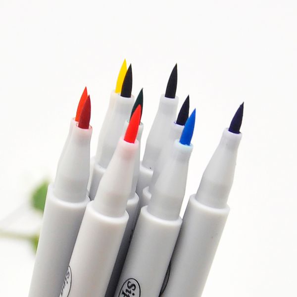 

10 colors/lot premium painting soft brush pen set watercolor markers pen effect for coloring books manga comic calligraphy