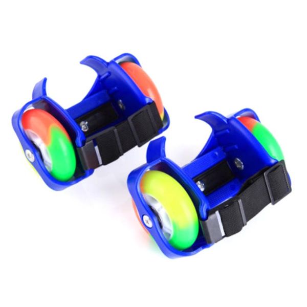 

color wheel full flash pulley shoes roller skating children speed skating shoes