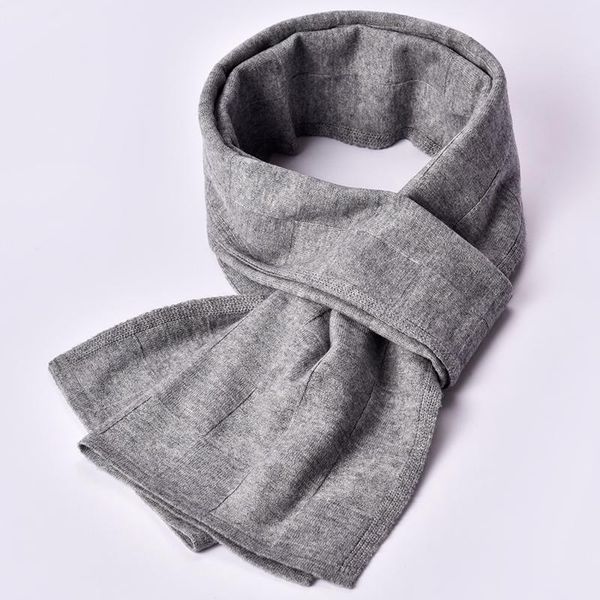

scarves men 100% wool scarf winter warm soft formal business male plaid grey shawl classical 2021 brand big wraps, Blue;gray