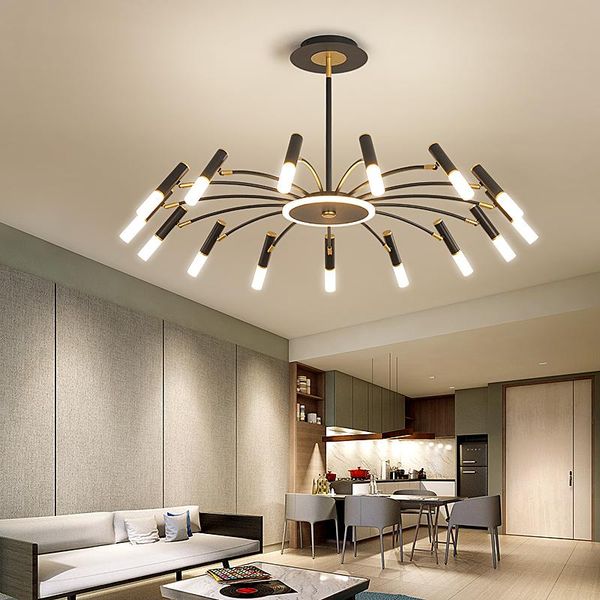

lodooo led pendant lights modern design living room decoration for bedroom kitchen hanging lamp black gold luminaire suspension