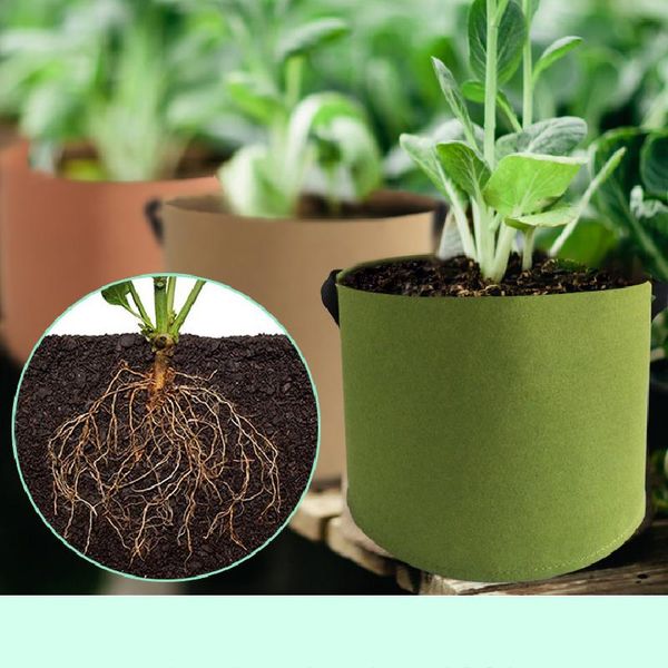

planters & pots 40*30cm gallon garden plant grow bags vegetable flower pot planter diy potato growing bag tools