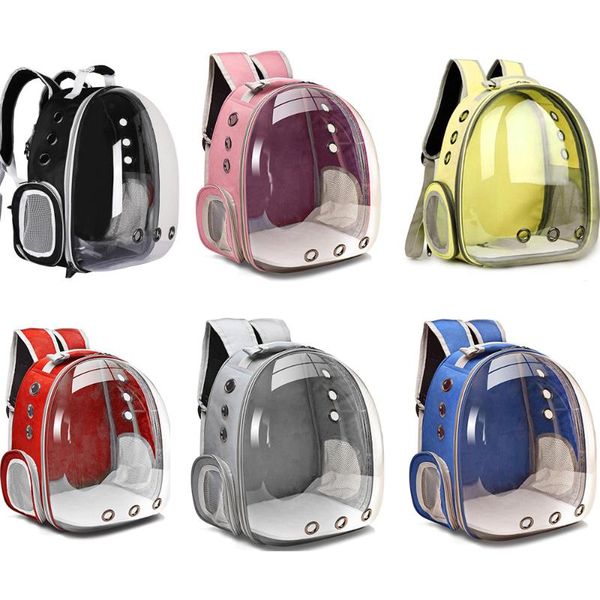 

cat carriers,crates & houses carrier bag window bubble carrying travel breathable big space transparent pet dog backpack