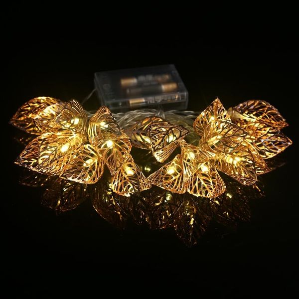 

strings led garland light string battery power leaves style christmas valentine's day living room garden lights decor