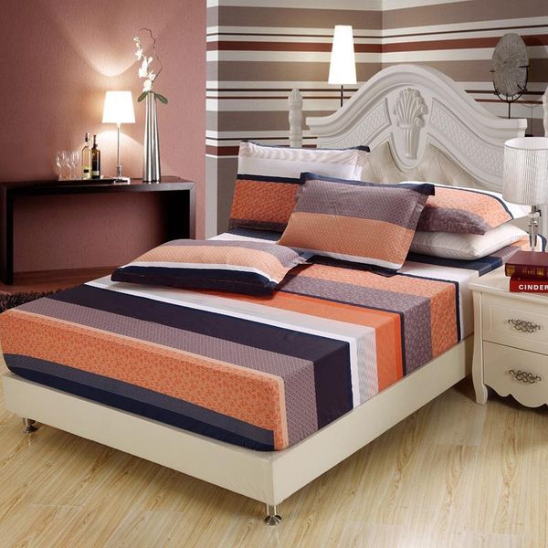 

bedding outlet mattress cover fitted sheet bedding tripe twin full  king size cotton bed sheet protector cover pillowcase