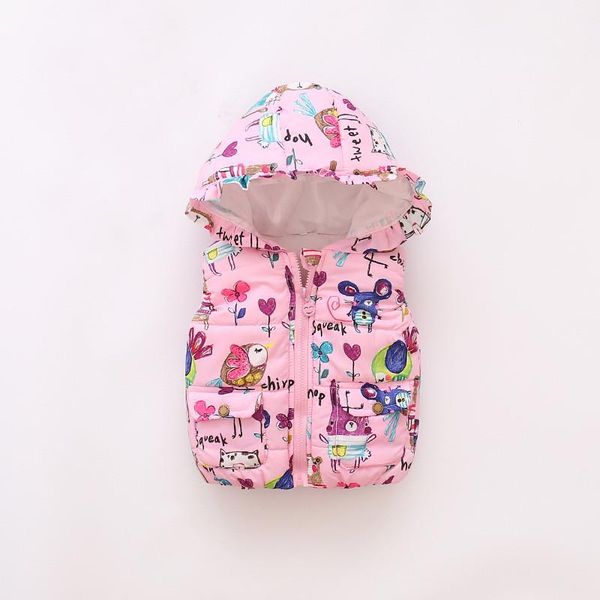 

new girls fashion vest autumn children clothing baby girls cotton printing animals vest kids clothes hooded coat jacket, Camo