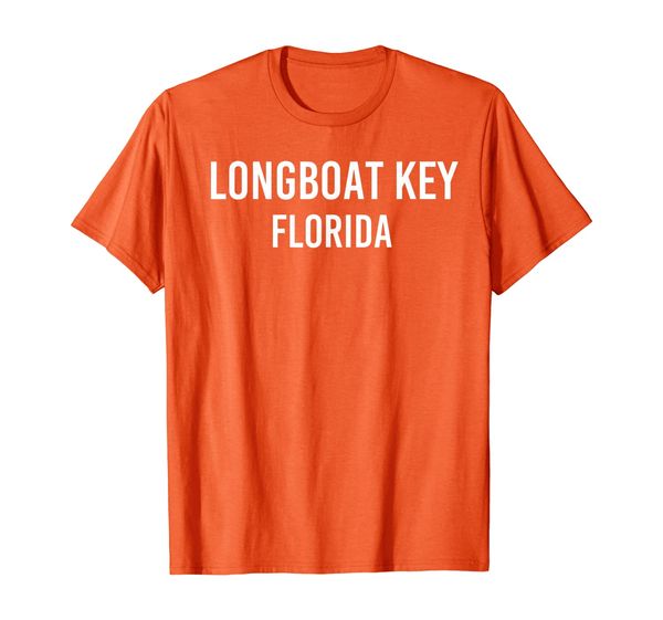 

longboat key florida fl usa patriotic vintage sports t-shirt, White;black