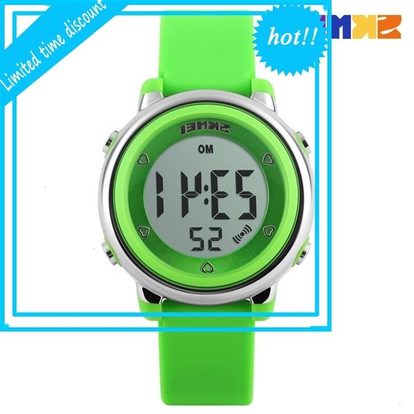 

time beauty new creative seven color led lamp waterproof is not allergic to silicone tape electronic watch, Slivery;brown