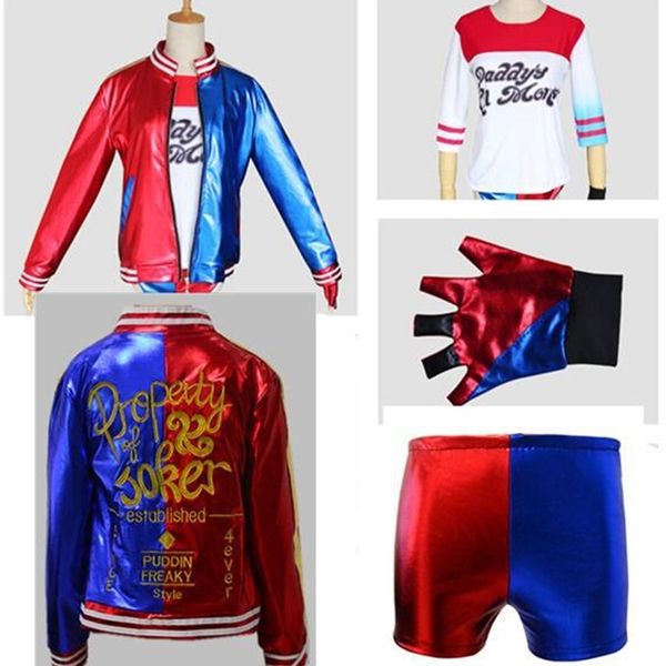

suicide team harley kleyin harleyuinn clown cosplay costume, Black