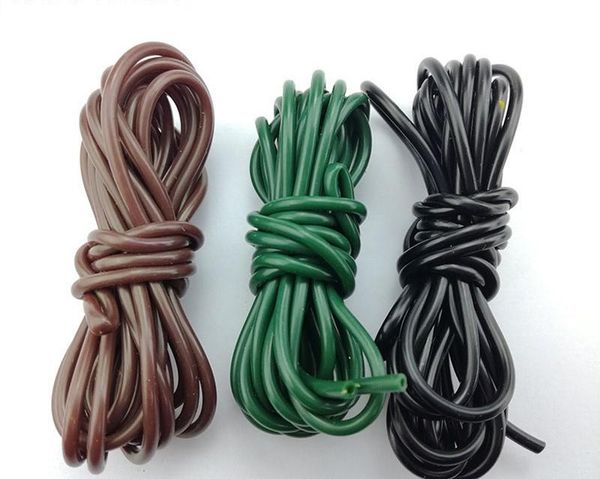 

by dhl 500pcs 2m silicone rigs tube sleeve pretend fishing lines for carp fishing 0.5mm tackle accessories 3 colors
