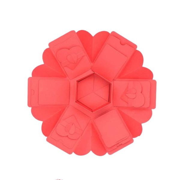

gift wrap diy handmade hexagon surprise explosion box scrapbook po wedding for birthday mother day christmas