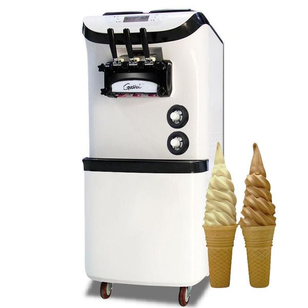 

ice cream making machine soft commercial stainless steel 110v-220v 3 flavor 36-42l /