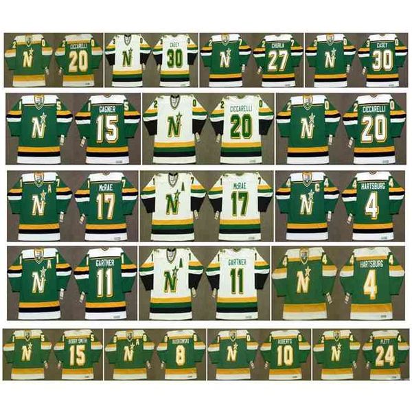 

goodjjob vintage minnesota north stars jersey 17 basil mcrae 4 craig hartsburg 11 mike gartner 15 dave gagner 20 dino ciccarelli churla retr, Black