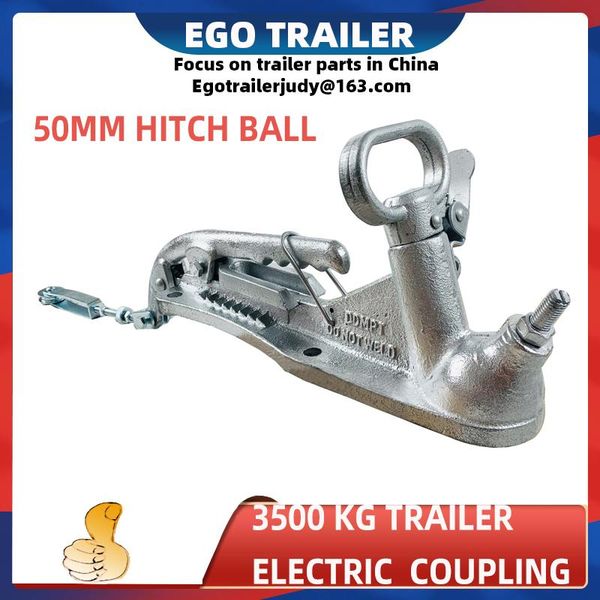 

parts 3500 kg 50mm trailer electric casting coupling hitch coupler w/n brake level accessories