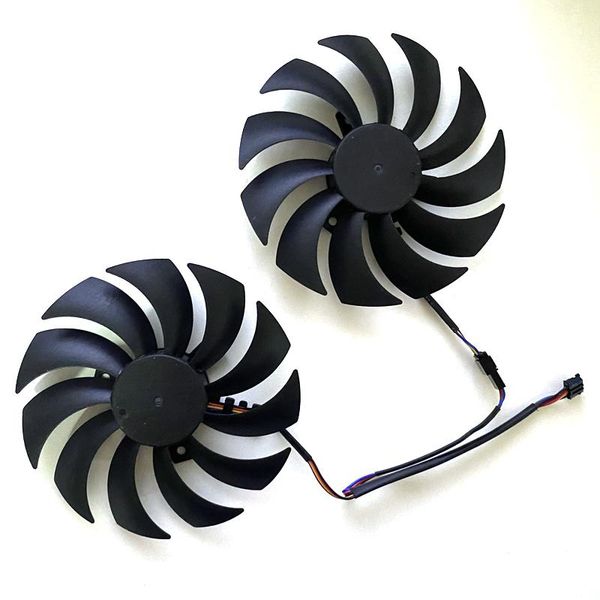 

fans & coolings 2pcs 100mm gpu cooling fan for zotac gaming geforce rtx 3070 amp holo dual graphic video card cf1010u12s 4pin 12v 0.45a