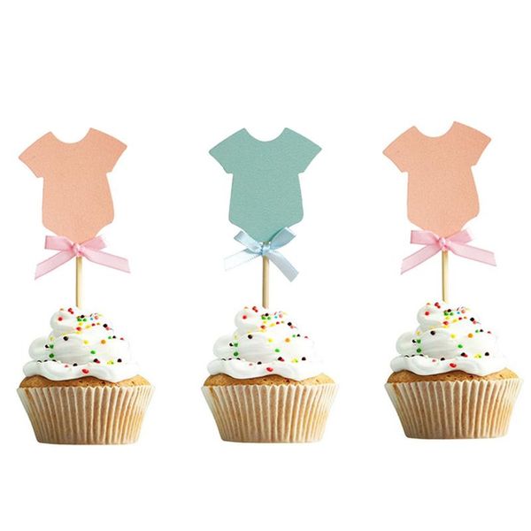 

other event & party supplies 10pcs/set boy girl clothes cupcake er baby shower cake decoration gender reveal birthday dessert baking too