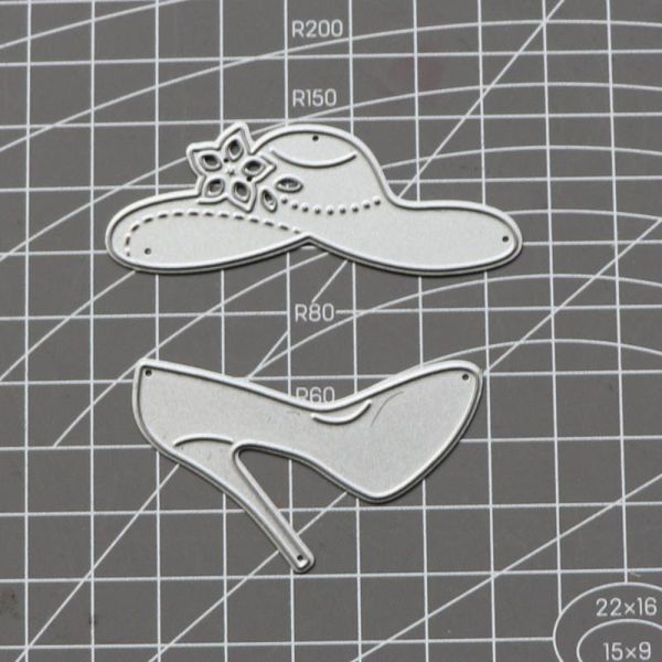 

painting supplies ladies high heels sunhat card making diy craft metal dies cutting for scrapbooking scrapbook embossing templates mol