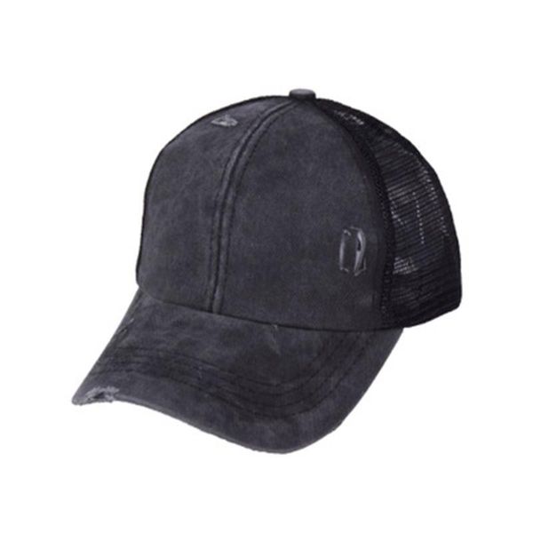 

cycling caps & masks outdoor cap horsetail baseball breathable sports sunscreen adjustable sun hat for men and women, Black