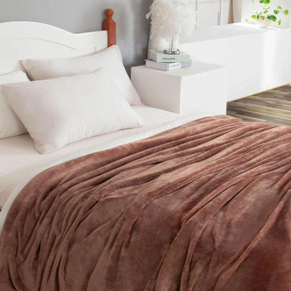 

blankets bed blanket sofa comfy breathable double-sided thickening coral fleece fabric soft warm flannel oversized fluffy