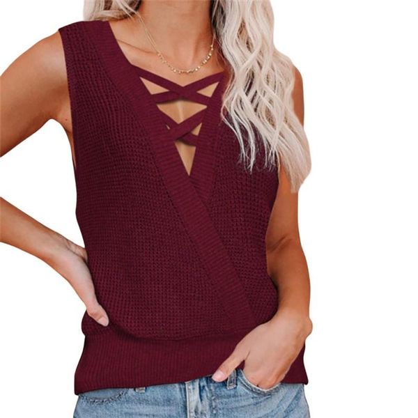 

women's tanks & camis sleeveless tank women summer casual loose v neck solid color bottoming, White