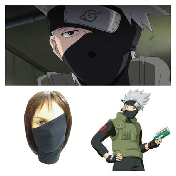 

party masks anime naruto konoha kakashi cosplay headgear hide half face lycra mask headband halloween props boy man toy