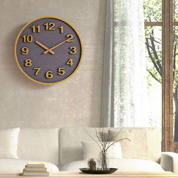 

wall clocks creative minimalist clock wooden nordic ceramic modern design living room reloj pared home decoration 50wc