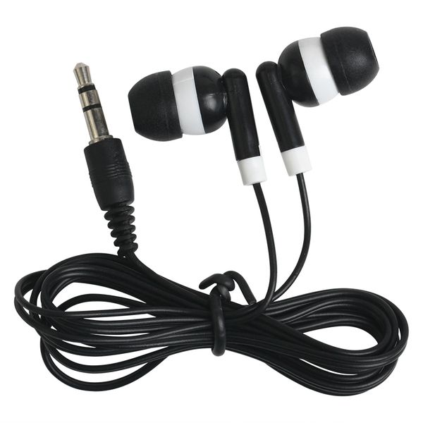 

universal disposable earphones headphones low cost earbuds for theatre museum school library,l,hospital company gift