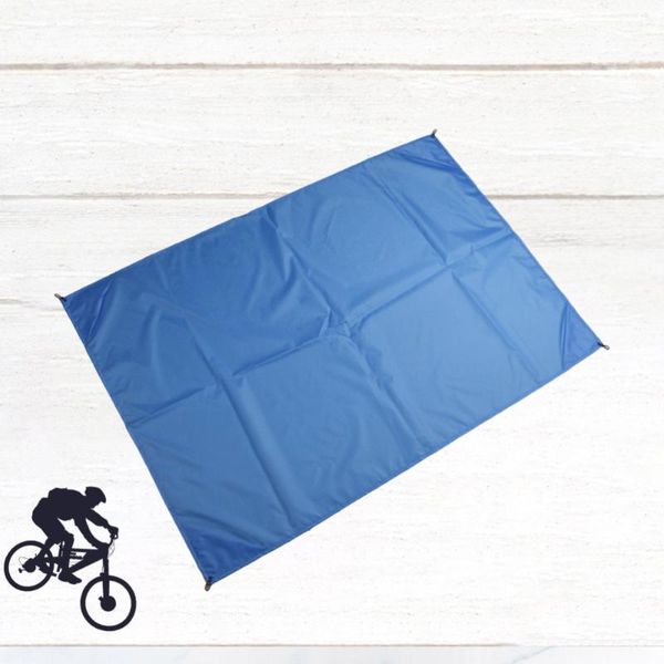 

foldable picnic mat lightweight ground pad waterproof cushion multi-functional for travel outdoor (blue 1.4 x 1m) pads