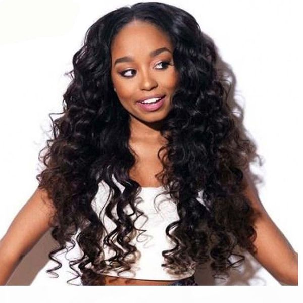 

lucky peruvian loose virgin human hair peruvian loose wave hair weaves 3 bundles set natural black peruvian virgin human hair extension