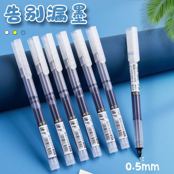 

capacity large neutral pen water straight liquid ball 0.5mm carbon black red student tt