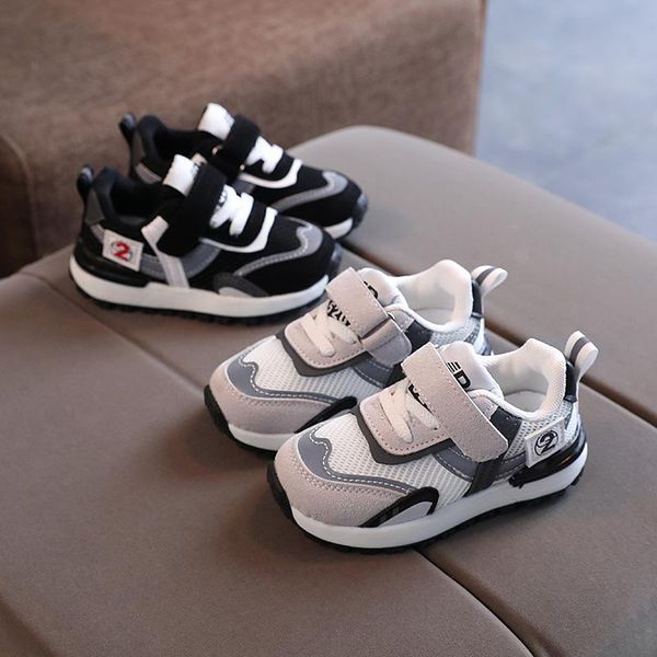 

first walkers classic black gray baby boys shoes 1 to 3 years old zapatos para lightweight toddler boy fall 2021 kid sneaker e08112