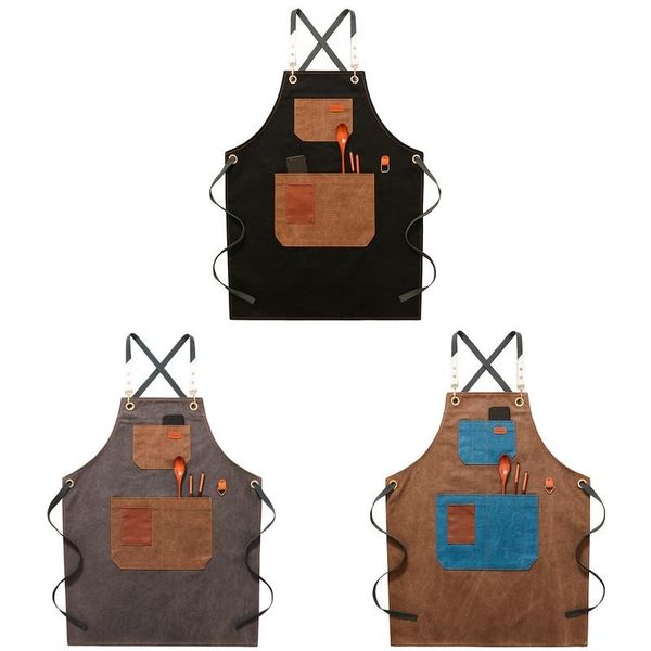 

aprons apron korean fashion cafe teacher milk tea shop makeup artist men and women chinese restaurant overalls