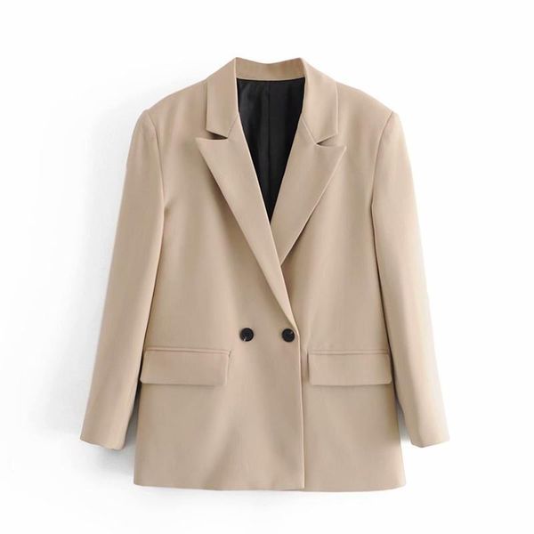 

women's suits & blazers 2021 spring loose double breasted suit jacket leisure 02753232704 2753232, White;black