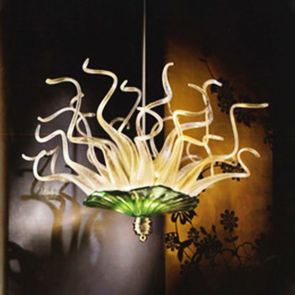 Lampade a sospensione moderne Illuminazione Lampadari minimalisti nordici Grandi luci di progetto Lampadario soffiato a mano Lastre di vetro fai da te Art Hanging LED Light