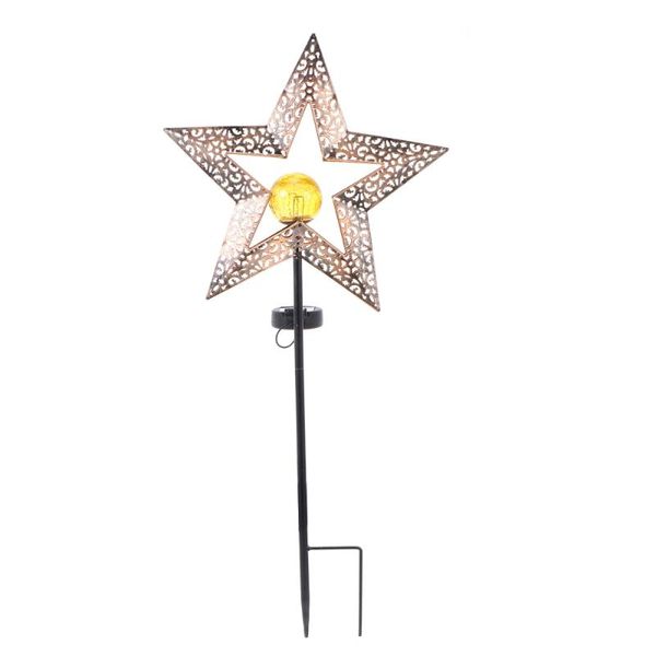 

solar lamps 1pc outdoor energy star light iron craft garden ground lamp