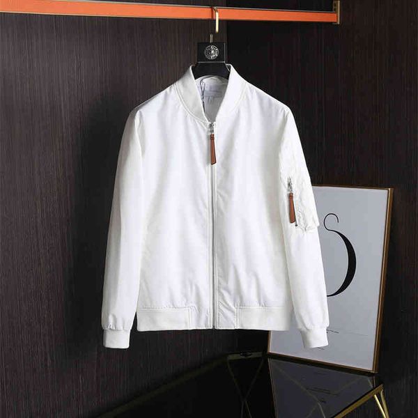 

2021 men's long sve zipper et street fashion sweatshirt sport solid embroidery coat size m-2xl, Black;brown