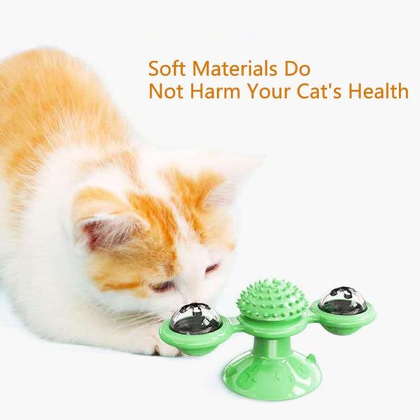 

cat toys pet toy rotated windmill friction tools playing rotary games supplies