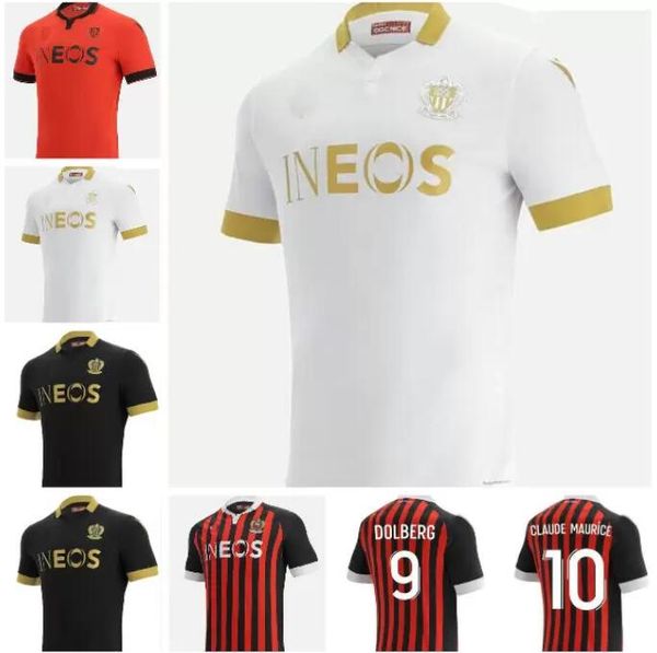 

21 22 ogc nice soccer jerseys 2021 2022 atal dolberg todibo kluivert claude maurice claude-maurice gouiri maillot de foot lemina stengs boud, Black;yellow